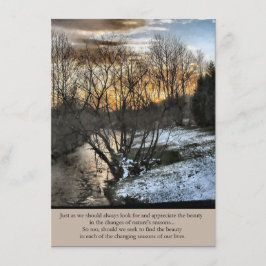 Jahreszeiten unseres Lebens Inspiration Begleitkarte