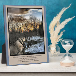 Jahreszeiten unseres Lebens Inspiration Fotoplatte