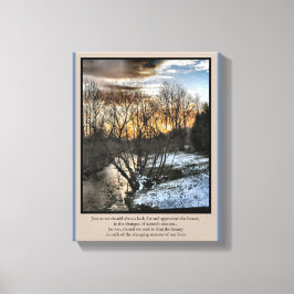 Jahreszeiten unseres Lebens Inspiration Leinwanddruck