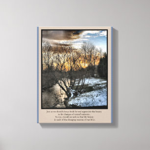 Jahreszeiten unseres Lebens Inspiration Leinwanddruck