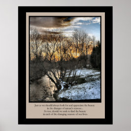 Jahreszeiten unseres Lebens Inspiration Poster