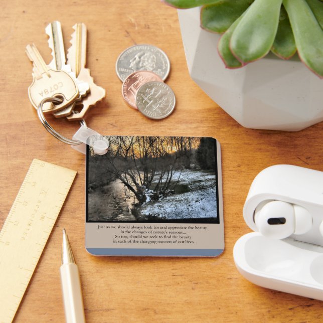 Jahreszeiten unseres Lebens Inspiration Schlüsselanhänger (Schreibtisch)