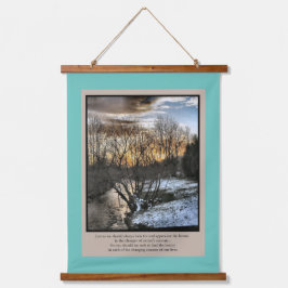 Jahreszeiten unseres Lebens Inspiration Wandteppich Mit Holzrahmen