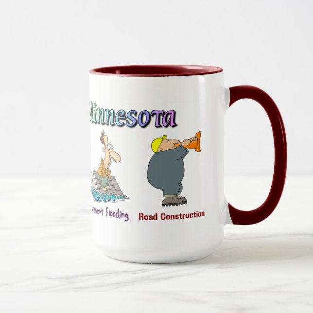 Jahreszeiten von Minnesota-Tasse Tasse (Rechts)
