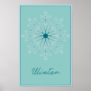 Jahreszeiten: Winter-Plakat Poster