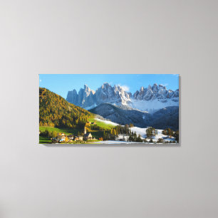 Jahreszeitenwechsel in den Dolomiten Leinwanddruck