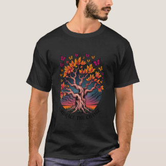 Jahreszeitenwechsel Wechselnde Zeit Schmetterlinge T-Shirt