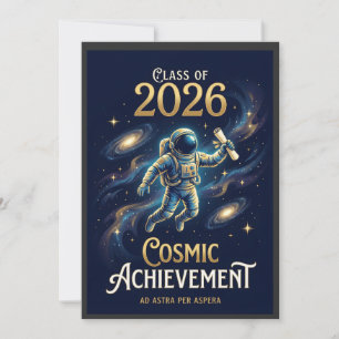 Jahrgang 2026 Kosmischer Leistungsabschluss Einladung