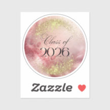 Jahrgang 2026 - Vinyl-Aufkleber nach Maß (Pink)
