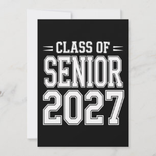 Jahrgang Senior 2027 Abschlussfeier stolz Absolven Ankündigung