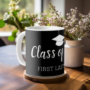 Jahrgangsstufe und Name - Schwarz kann die Farbe ä Tasse