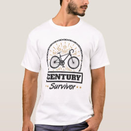 Jahrhunderte überleben Radfahren 160 Meilen Fahrra T-Shirt