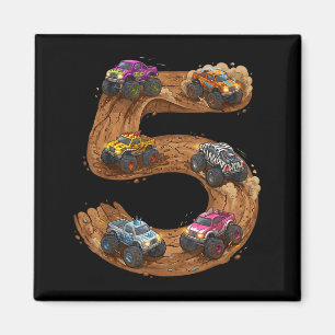 Jähriger Jungen Geburtstags-Monster-Illustration Magnet