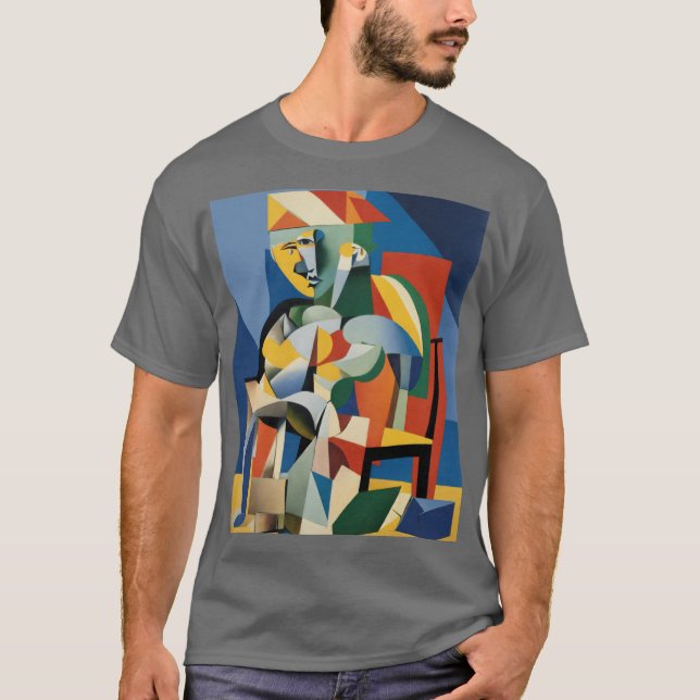 Jährliche 3D-Beleuchtung von Pablo Picasso T-Shirt (Vorderseite)