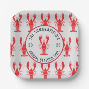 Jährliche Familie Sommerkrabbe nach Maß  Pappteller
