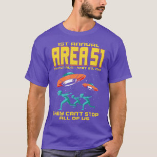 Jährliche Fläche 51 5K Spaß Lauf lustige Schlachtg T-Shirt