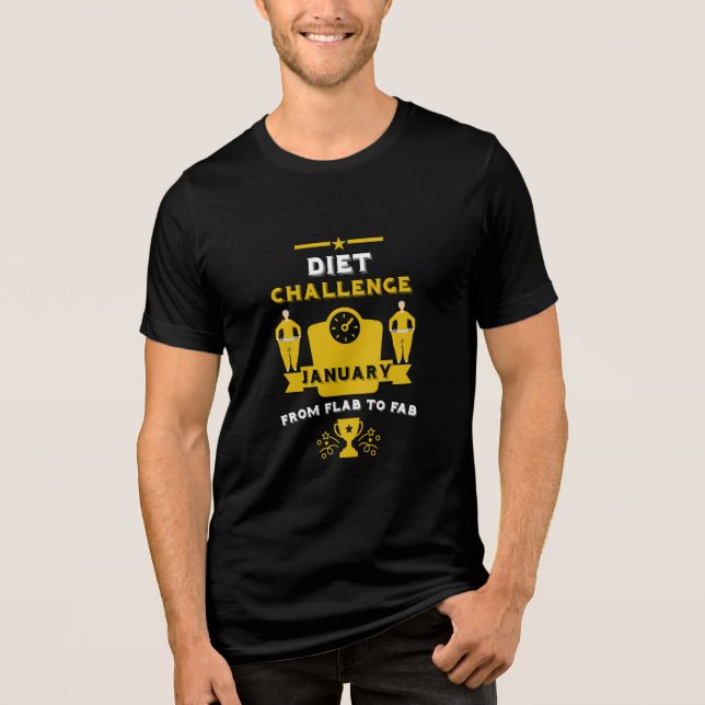 Jährliche Gewichtsabnahme Begrüßung Tri-Blend Shirt (Vorderseite)