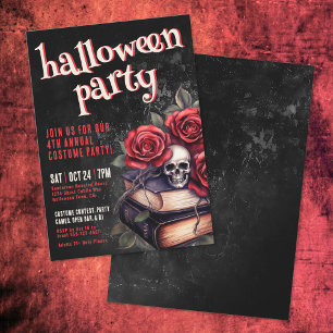 Jährliche Gothic-Halloween-Kostümparty Einladung
