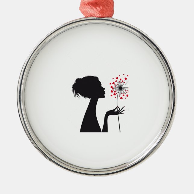 JÄHRLICHE JAHRESORNATION FÜR "SIE" ORNAMENT AUS METALL (Vorne)