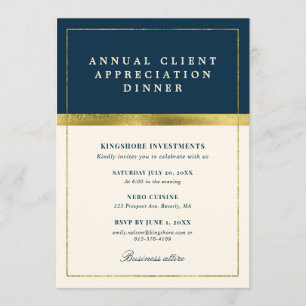 Jährliche Kundenempfehlung Party Einladung