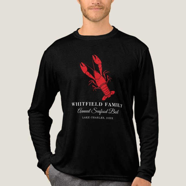 Jährliche Lobster Boil Familie Sommer Meeresfrücht Tri-Blend Shirt (Vorderseite)