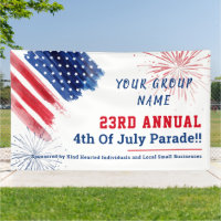 Jährliche Parade 4. Juli Red White Blue Custom
