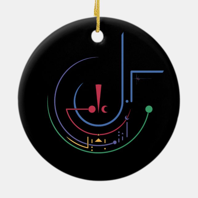 Jährliche Segnungen (Mitternacht) Keramik Ornament (Hinten)