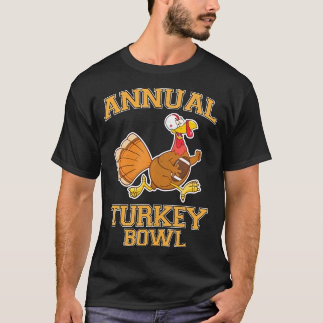 Jährliche Türkei Bowl Football Sport Lover Funny T-Shirt (Vorderseite)