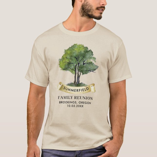 Jährliche Wiedersehen-Genealogie Tree Matching T-Shirt (Vorderseite)