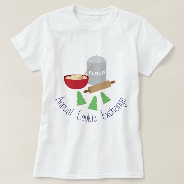 Jährlicher Cookie-Austausch T-Shirt (Design vorne)
