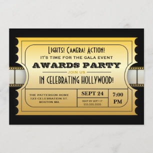Jährlicher Film spricht Party goldene Karte zu