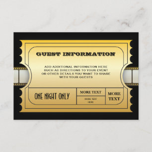 Jährlicher Film spricht Party goldenen Einladung