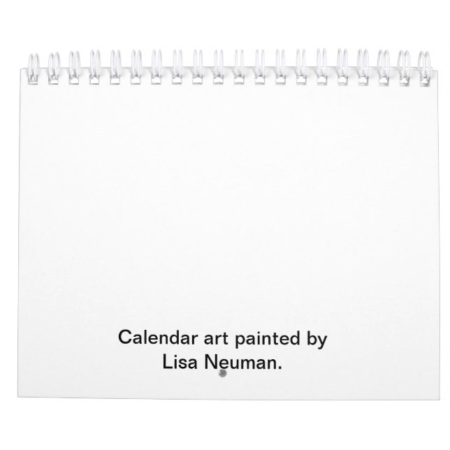 Jährlicher Kalender mit saisonalen Entwürfen (Rückseite)