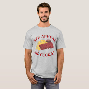 Jährlicher Rib Cookoff GRILLEN Spare Ribs Barbecue T-Shirt
