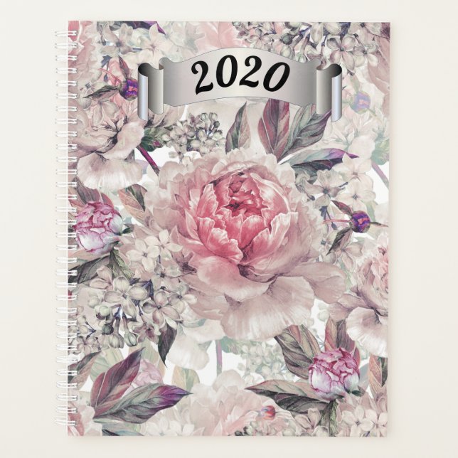 Jährlicher Tagesplaner in Rose Planer (Vorderseite)