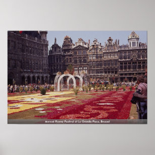 Jährliches Blume Festival La Grande Place, Brüssel Poster