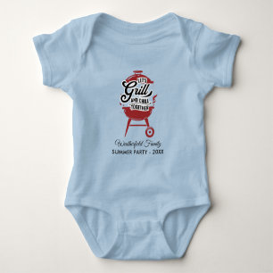 Jährliches Familientreffen-BBQ-Sommer-Spaßparty Baby Strampler
