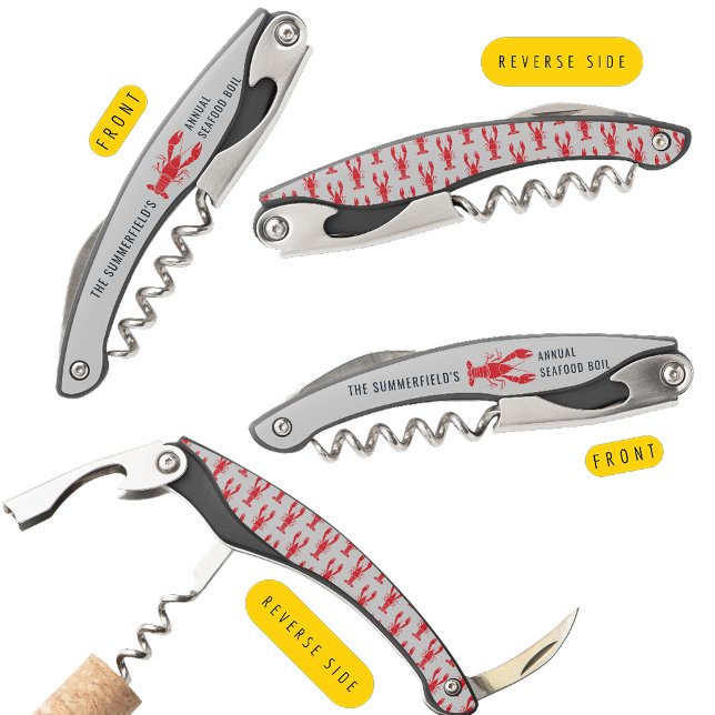 Jährliches Hummer-Boil-Sommerfest Party Kellnermesser (Annual Family Lobster Boil Custom Summer Party Waiter's Corkscrew)