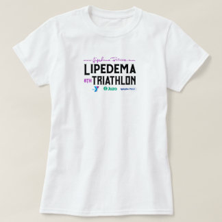 Jährliches Lipedemo Triathlon Weißer T - Shirt