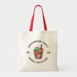 Jährliches Lobster-Boil und Summer Party Custom Tragetasche