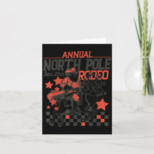 Jährliches North Le Rodeo Santa Western Cowboy Wei Karte
