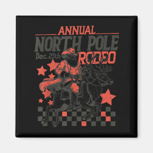 Jährliches North Le Rodeo Santa Western Cowboy Wei Magnet