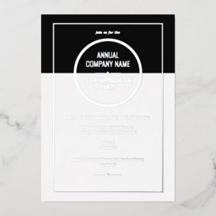 Jährliches Party zur Bewertung von Unternehmen Folieneinladung