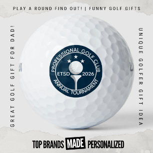 Jährliches Turnier-Scramble-Classic-Golfclub-Logo Golfball
