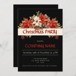 Jährliches Weihnachtsfest im Unternehmen Party Einladung