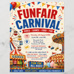 Jahrmarkt Karneval Flyer