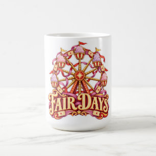 Jahrmarkt-Tage Rosa Riesenrad Karneval Kaffeetasse