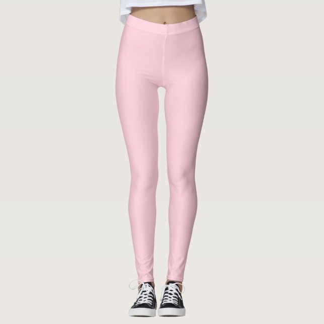 Jahrtausendrosa Farbe Leggings (Vorderseite)