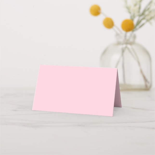 Jahrtausendrosa Farbe Platzkarte (Vorderseite)