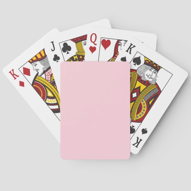 Jahrtausendrosa Farbe Spielkarten (Rückseite)